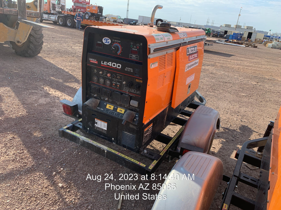 2022 Lincoln Electric LE400 Kubota V1505, Trlr, Cable Rack, Light Kit, ES Decals, T3