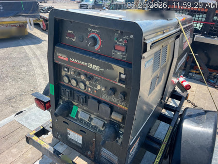 2019 Lincoln Electric Vantage 322 Ready-Pak 3, Two Wheel Trailer, Fender and Light Kit, Cable Rack