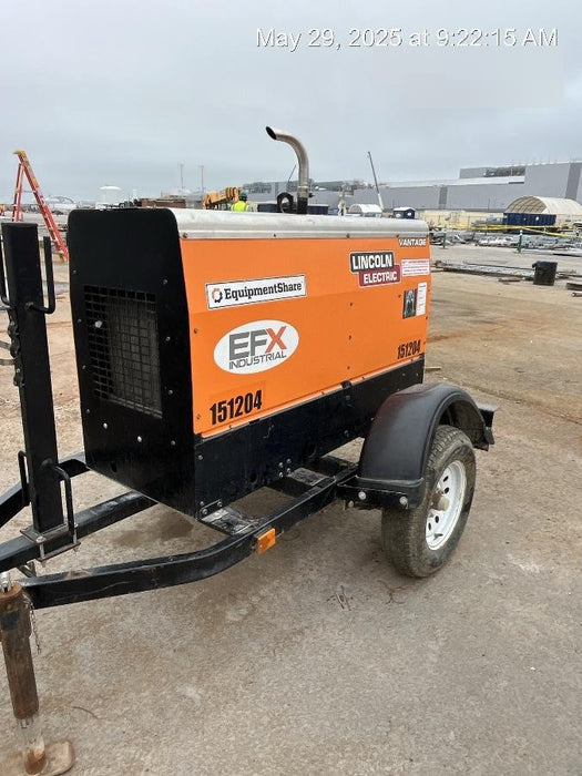 2021 Lincoln Electric Vantage 322 Vantage 322 Ready Pak 3 w/ Telematics & Decals, ORANGE (includes trailer, cable rack, fender light kit)