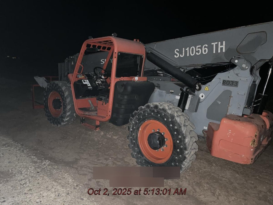 2018 Skyjack SJ1056 TH Skyjack 1056 TH Telehandler w/Open ROPS, Work Lights/Beacon, Solid Tires, 60" Carriage and Forks