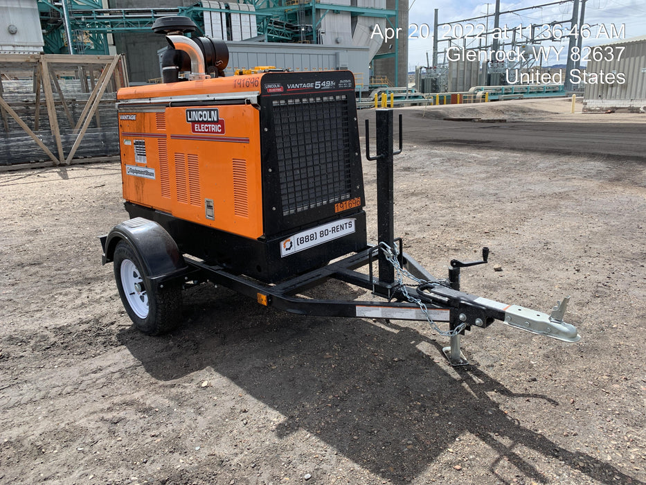 2021 Lincoln Electric Vantage 549X Ready Pak 3, ORANGE (includes trailer, cable rack, fender light kit)