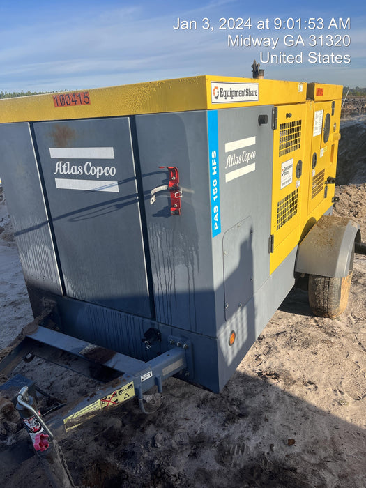 2020 ATLAS COPCO PAS 150 HF CS Enclosed