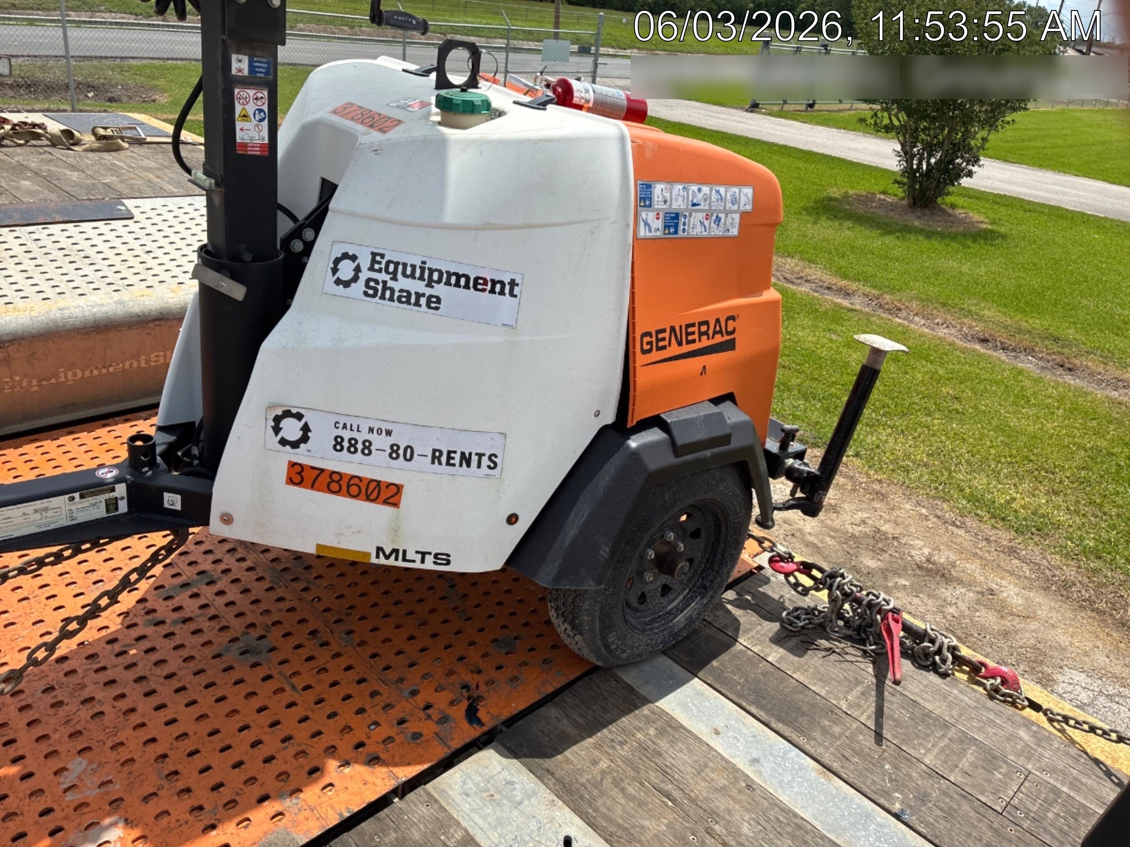 2023 Generac MLT2 Diesel, Flex Switch 120V Input, Powerzone Controller, 
(4) 320W LED Lights, 4kW Generator, 39.9 Gal Fuel Tank, 2" Ball, T3