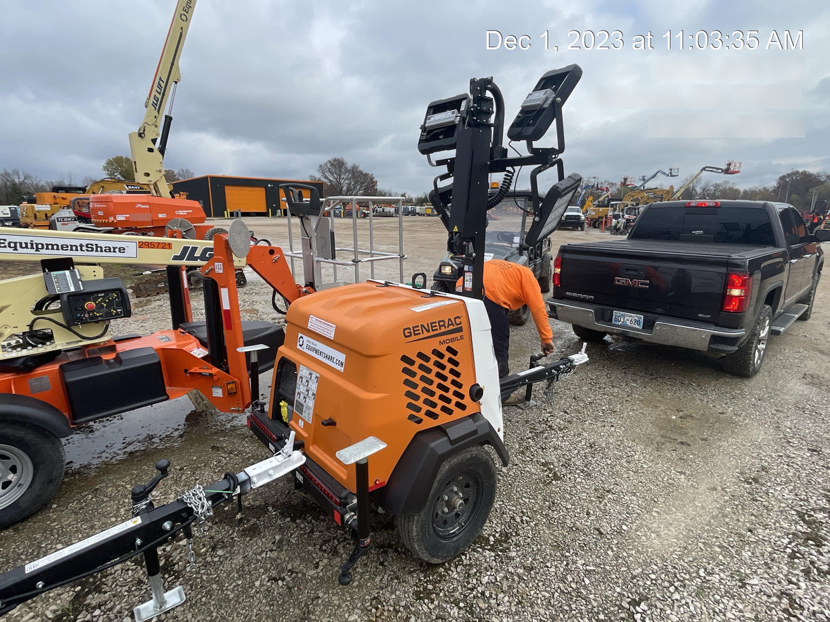 2023 Generac MLT2 Diesel, Flex Switch 120V Input, Powerzone Controller, (4) 320W LED Lights, 4kW Generator, 39.9 Gal Fuel Tank, 2" Ball, T3
