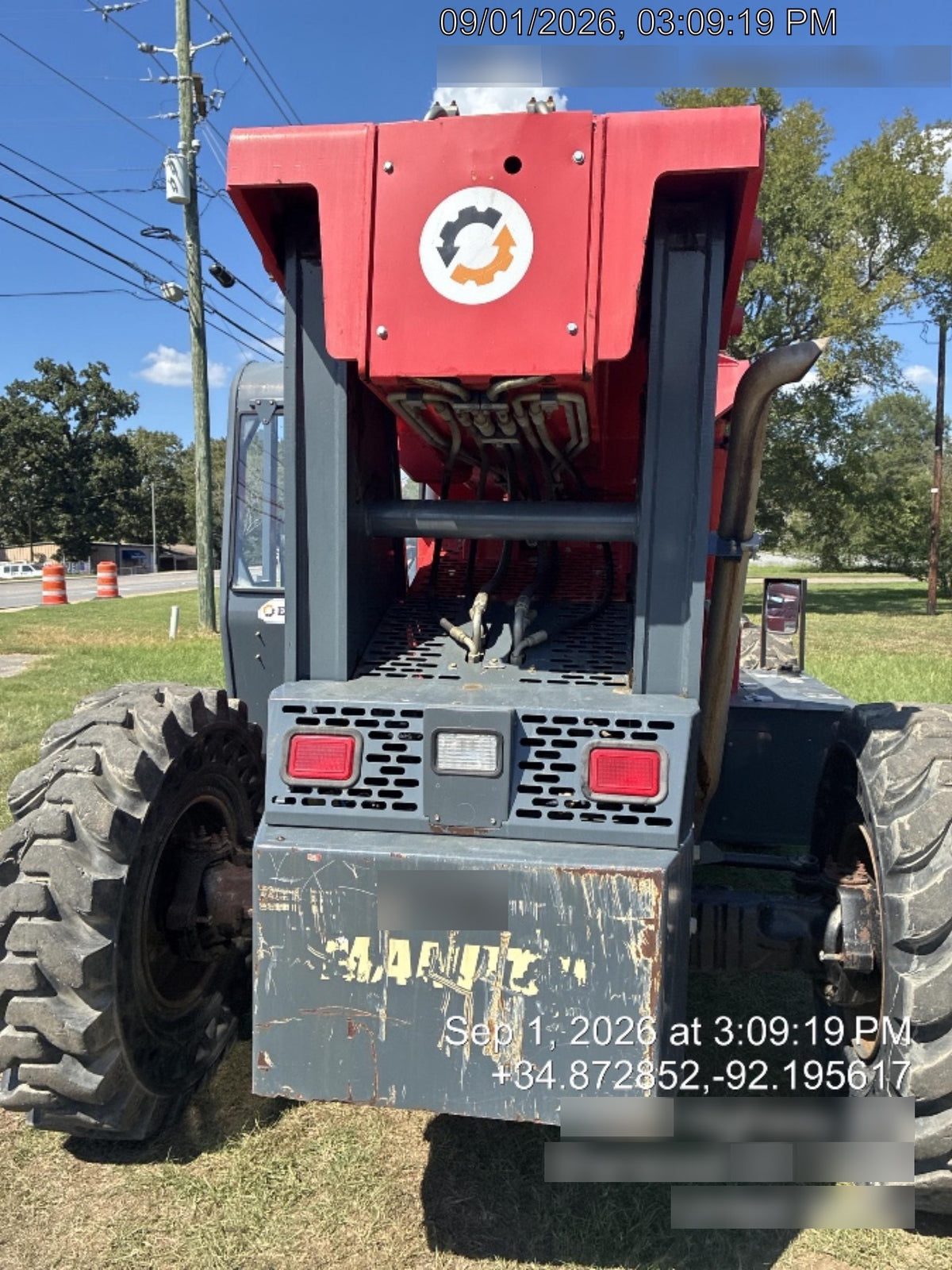2018 Manitou MTA10055 MTA10055 - 74 HP T4, Canopy, Worklights/Strobe, Beacon, 66" Carriage, 60" Forks, Solid Tires, Lift Hook, Aux Hydraulics