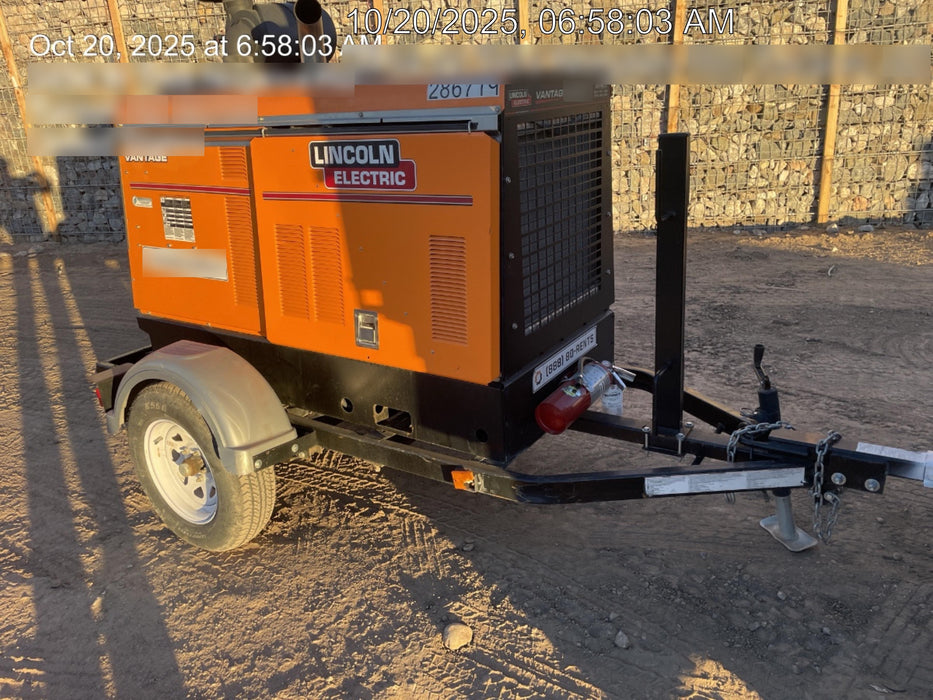 2022 Lincoln Electric Vantage 549X Crosslink Technology, Trailer Mounted, ES Decals, T3