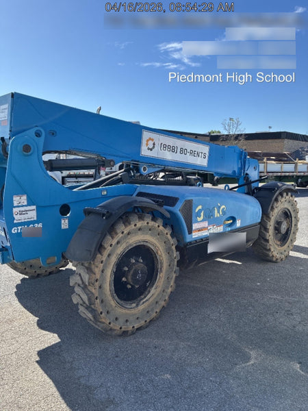 2020 Genie GTH-636 Canopy, Solid Tires, Work Lights, Beacon, Aux Hydraulics, Back up Alarm