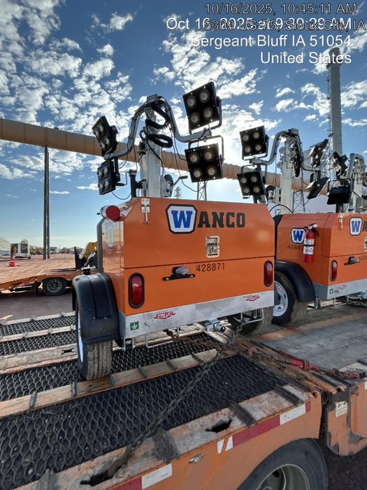 2024 Wanco WLTT-4MM4K Diesel, Deep Sea Controller, Shore Power Plug, Auto Start, (4) 350W LED Floodlights, 4kW Generator, 60 Gal Fuel Tank, 2" Ball, T3