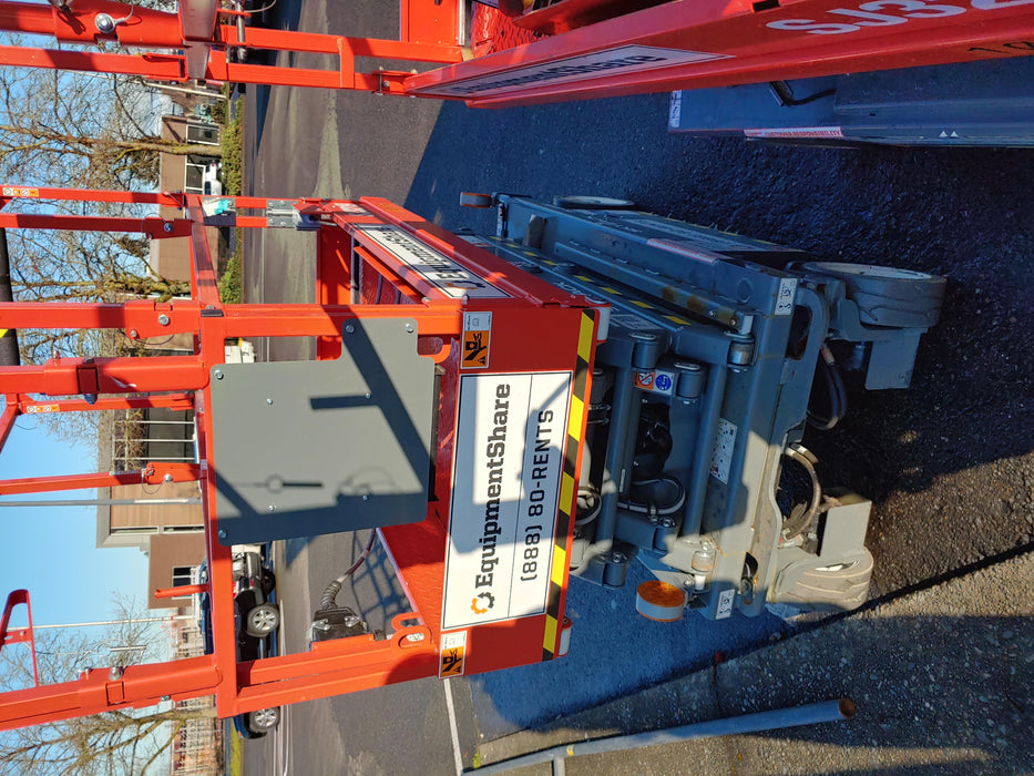 2020 Skyjack SJIII-3219 Solid NM Tires, Half height spring hinged entry gate, Dual Beacons, 800W Inverter