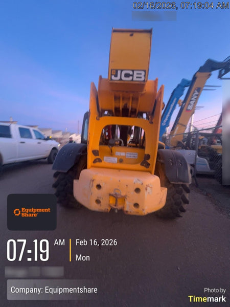 2019 JCB 510-56 74 HP w/CAB/HVAC, Beacon, Worklights, Aux Hydraulics, Foam Filled Tires w/60" Carriage/Forks