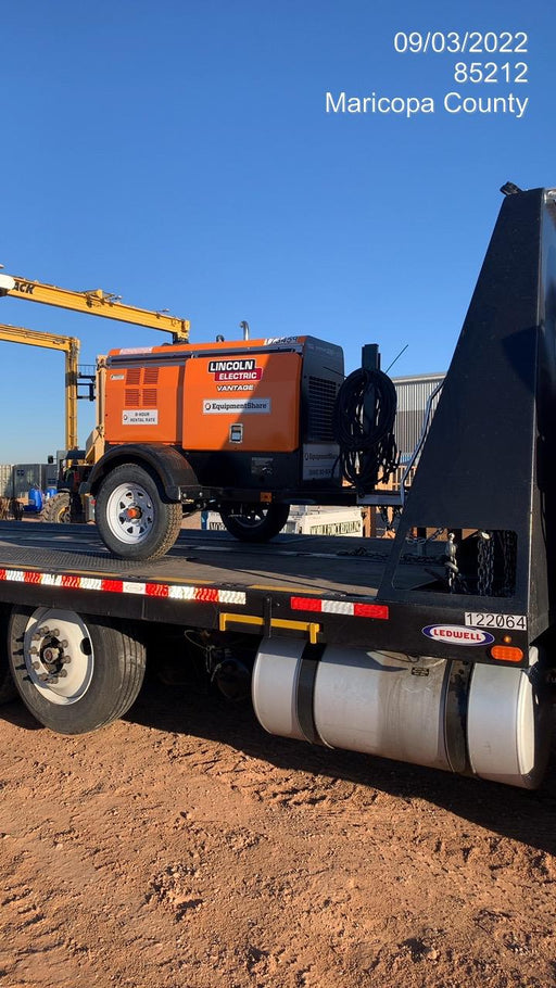 2021 Lincoln Electric Vantage 322 Vantage 322 Ready Pak 3 w/ Decals, ORANGE (includes trailer, cable rack, fender light kit) NO Telematics
