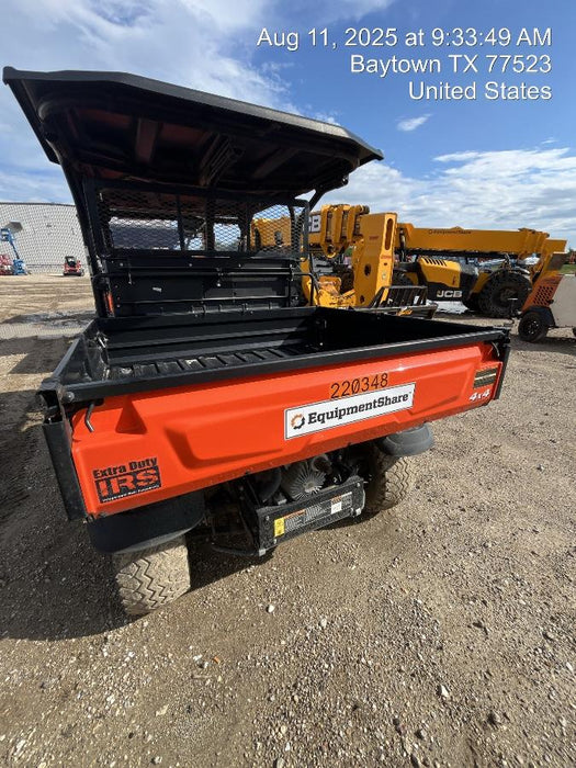 2022 Kubota RTV-X1140W-H Plastic Canopy, Windshield Acrylic Clear, LED Strobe Light, Wire Harness Kit, Back up Alarm