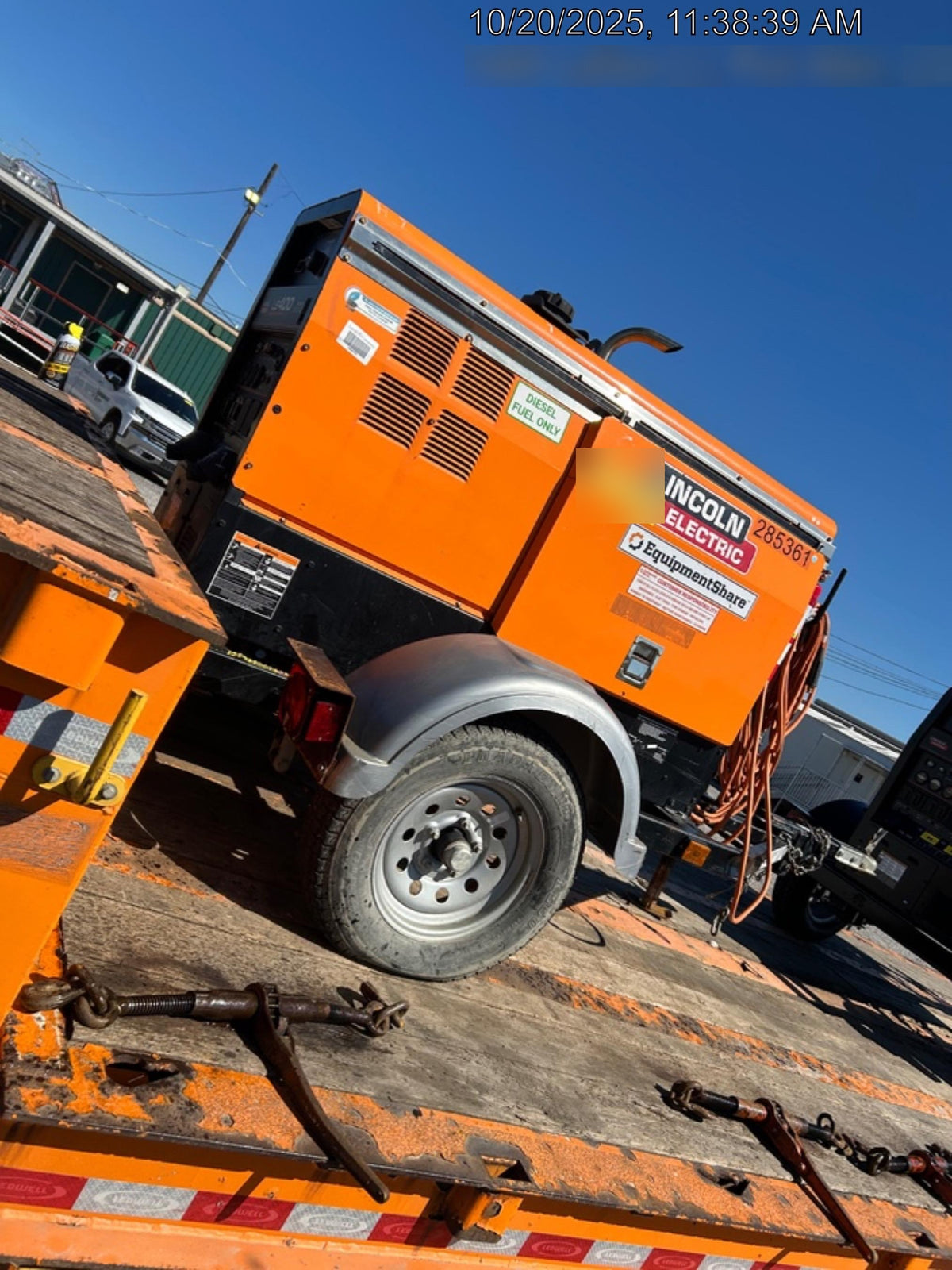 2022 Lincoln Electric LE400 Kubota V1505, Trlr, Cable Rack, Light Kit, ES Decals, T3