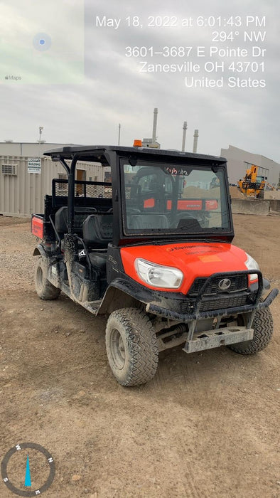2019 Kubota RTV-X1140W-H 4wd Utility Cart, LED Strobe, Windshield Tempered Glass, Plastic Canopy, Wire Harness Kit, Backup Alarm
