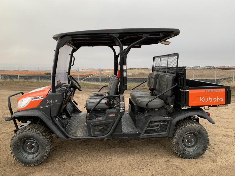 Kubota RTV-X1140W-H Plastic Canopy, Windshield Acrylic Clear, LED Strobe Light, Wire Harness Kit, Back up Alarm
