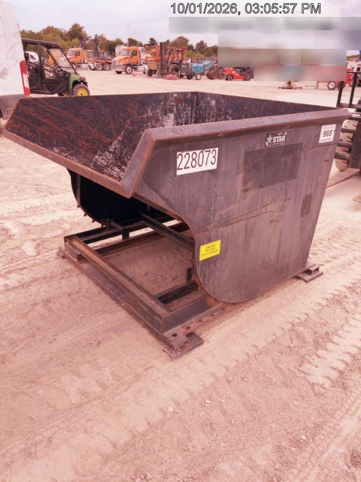 2022 STAR INDUSTRIES M-1820 - Self-Dump Hopper