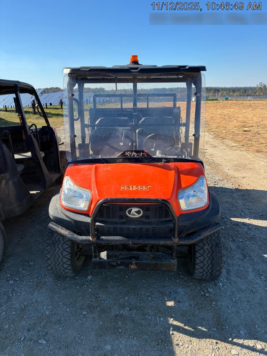 2022 Kubota RTV-X1140W-H Plastic Canopy, Windshield Acrylic Clear, LED Strobe Light, Wire Harness Kit, Back up Alarm
