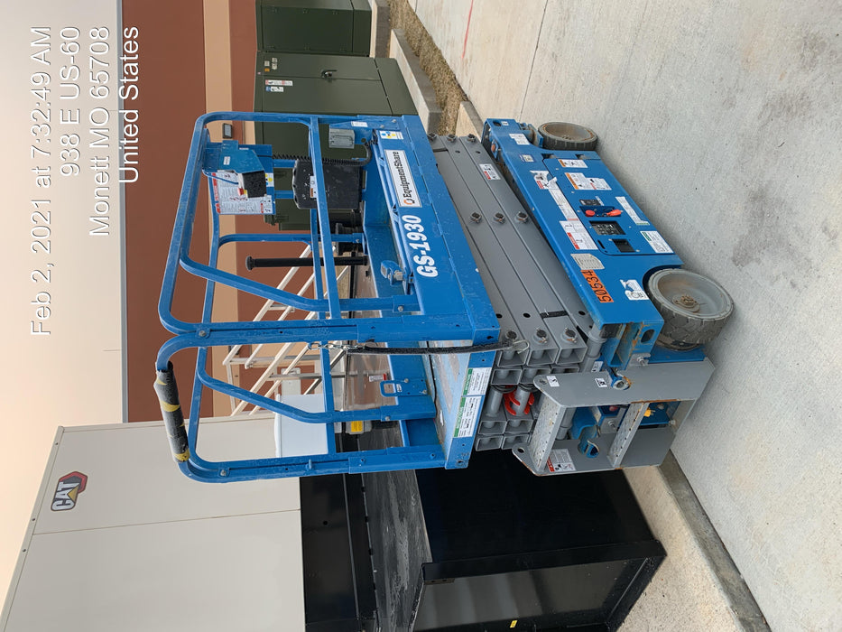 2019 Genie GS-1930 Fixed Rails with Chain Entry