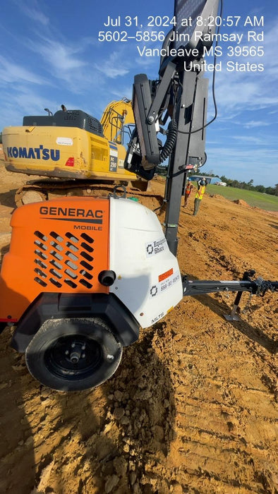 2023 Generac MLT2 Diesel, Flex Switch 120V Input, Powerzone Controller, 
(4) 320W LED Lights, 4kW Generator, 39.9 Gal Fuel Tank, 2" Ball, T3