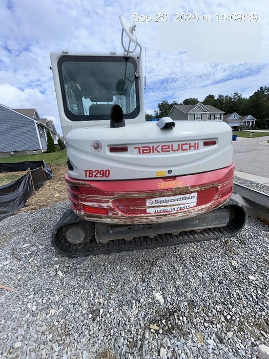 2020 Takeuchi TB290C Cab/Heat/Air, Rubber Tracks, Manual TAG QC