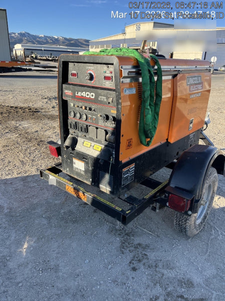 2022 Lincoln Electric LE400 Kubota V1505, Trlr, Cable Rack, Light Kit, ES Decals, T3