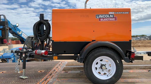 2021 Lincoln Electric Vantage 322 Vantage 322 Ready Pak 3 w/ Decals, ORANGE (includes trailer, cable rack, fender light kit) NO Telematics