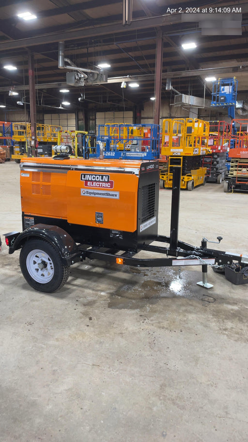 2024 Lincoln Electric LE400 Kubota V1505, Trlr, Cable Rack, Light Kit, ES Decals, T3