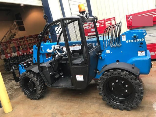 2018 Genie GTH-5519 Genie GTH-5519 Telehandler w/Open ROPS, 48" Carriage/Forks, Solid RT Tires, Work Light Package