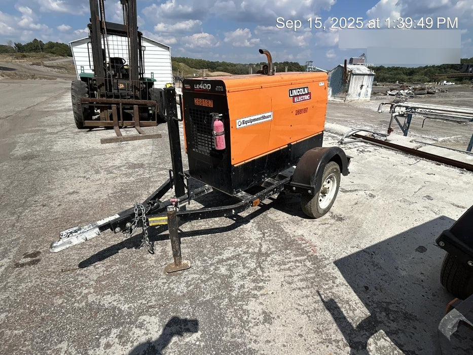 2022 Lincoln Electric LE400 Kubota V1505, Trlr, Cable Rack, Light Kit, ES Decals, T3