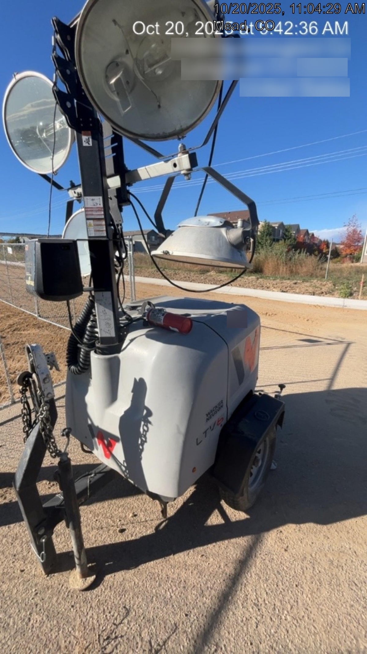 Wacker Neuson LTV6K-MH Power mast, 1100W MH