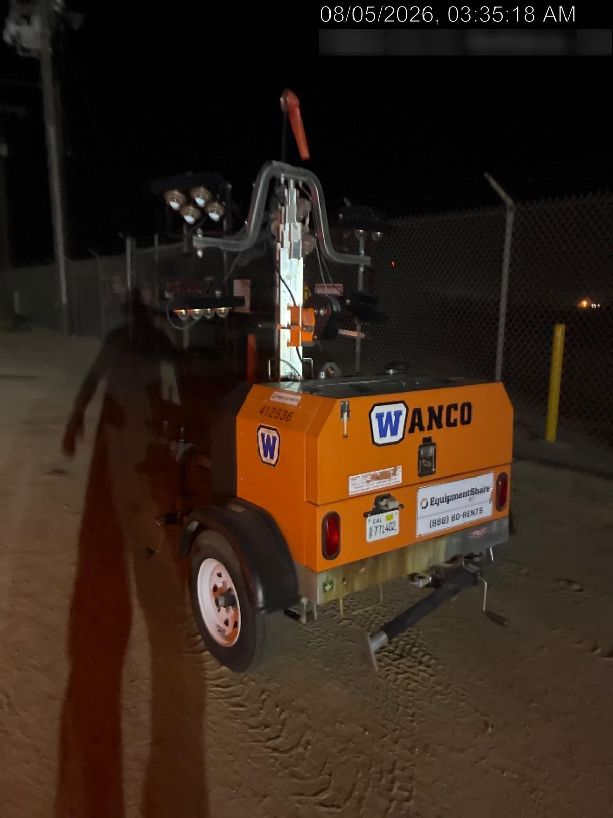 2024 Wanco WLTT-4MM4K Diesel, Deep Sea Controller, Shore Power Plug, Auto Start, (4) 350W LED Floodlights, 4kW Generator, 60 Gal Fuel Tank, 2" Ball, T3