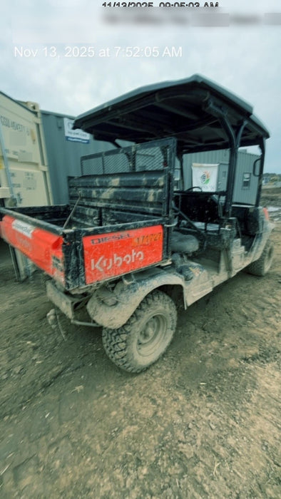 2021 Kubota RTV-X1140W-H Plastic Canopy, Windshield Acrylic Clear, LED Strobe Light, Wire Harness Kit, Back up Alarm