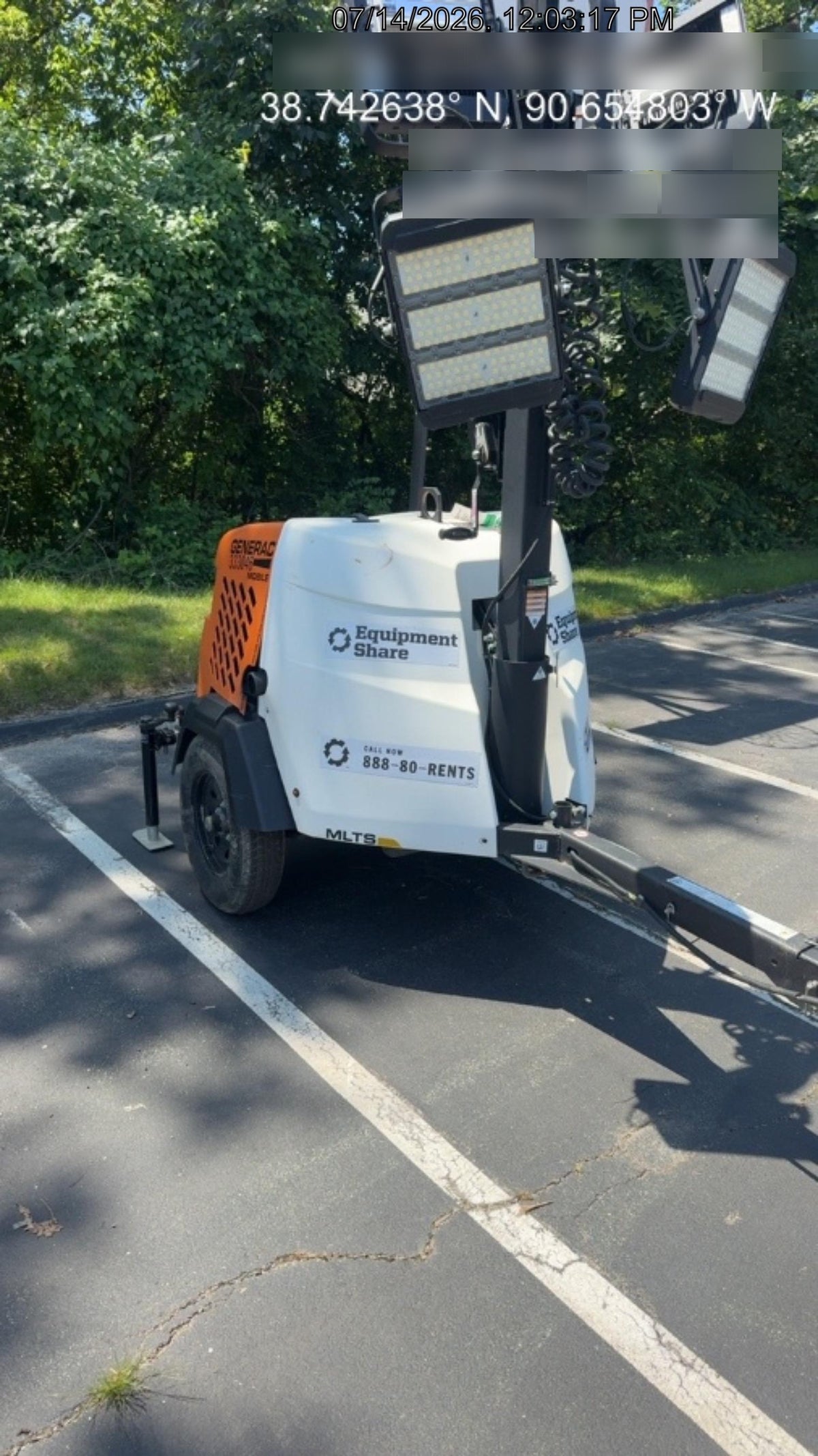 2023 Generac MLT2 Diesel, Flex Switch 120V Input, Powerzone Controller, (4) 320W LED Lights, 4kW Generator, 39.9 Gal Fuel Tank, 2" Ball, T3