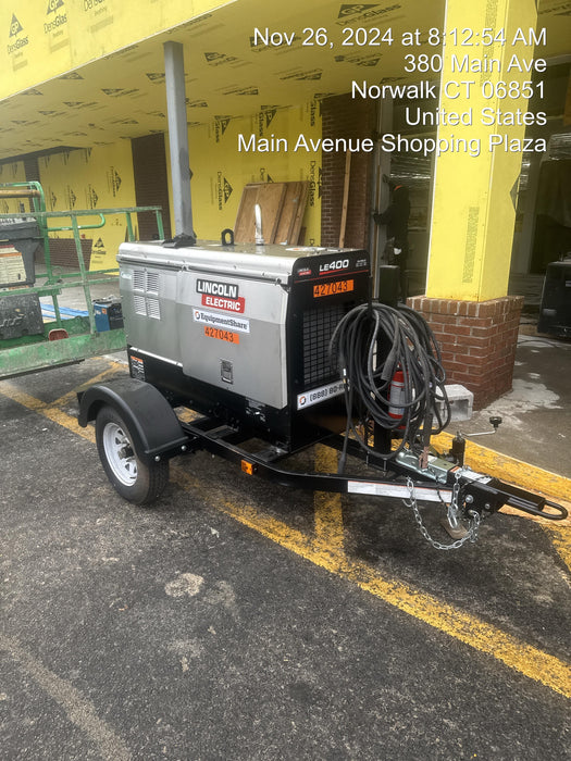 2024 Lincoln Electric LE400 Kubota V1505, Trlr, Cable Rack, Light Kit, ES Decals, T3