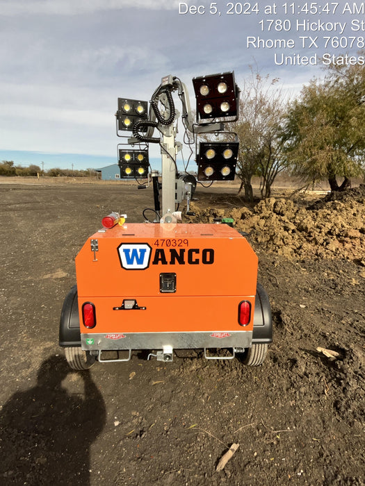 2024 Wanco WLTT-4MM4K Diesel, Deep Sea Controller, Shore Power Plug, Auto Start, (4) 350W LED Floodlights, 4kW Generator, 60 Gal Fuel Tank, 2" Ball, T3