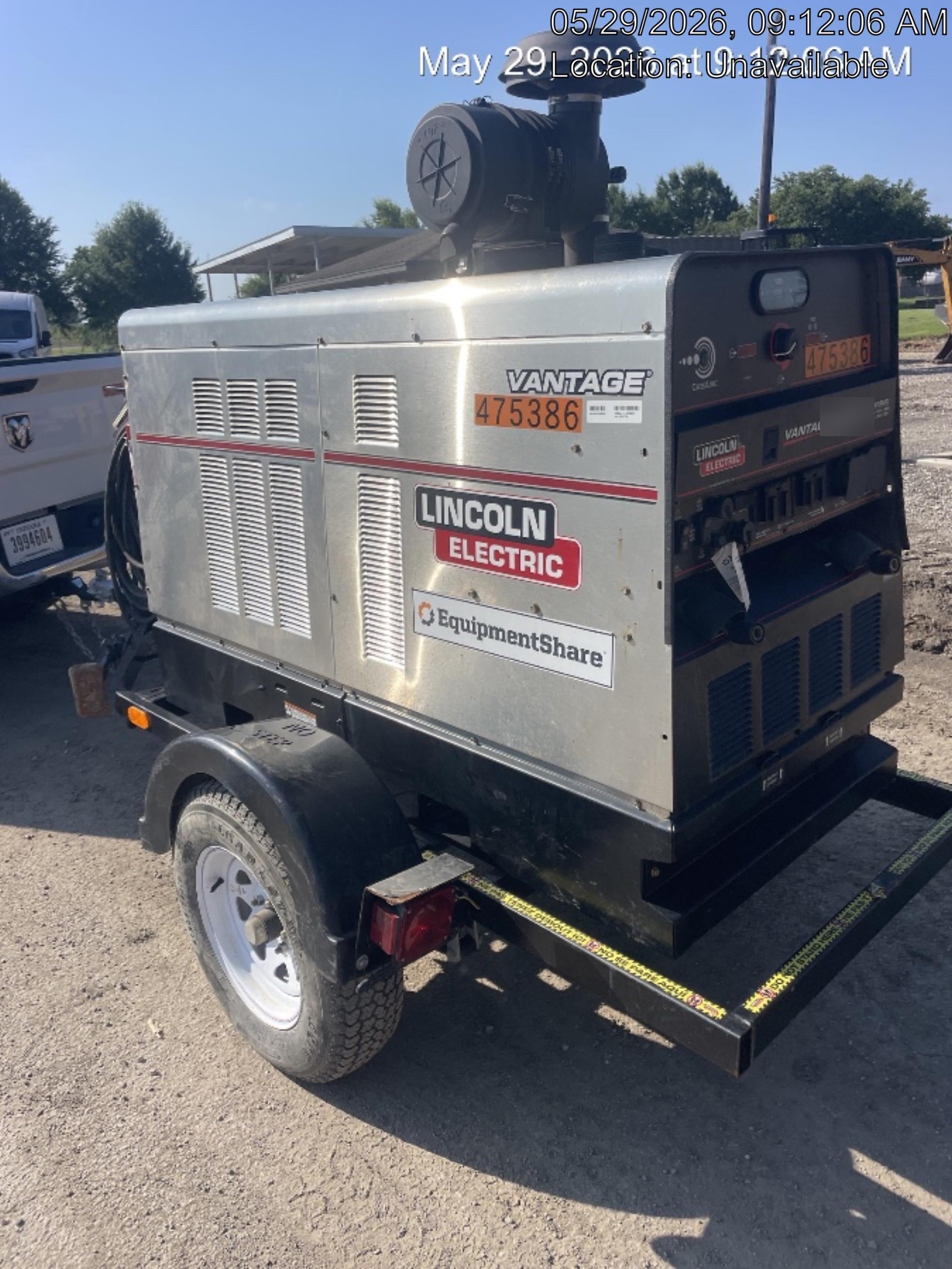 2024 Lincoln Electric Vantage 549X Vantage 549X Ready Pak 3 w/ Telematics & Decals, Stainless (Includes Trailer, Cable Rack, Fender Light Kit), part #K3534-2-RP3MES