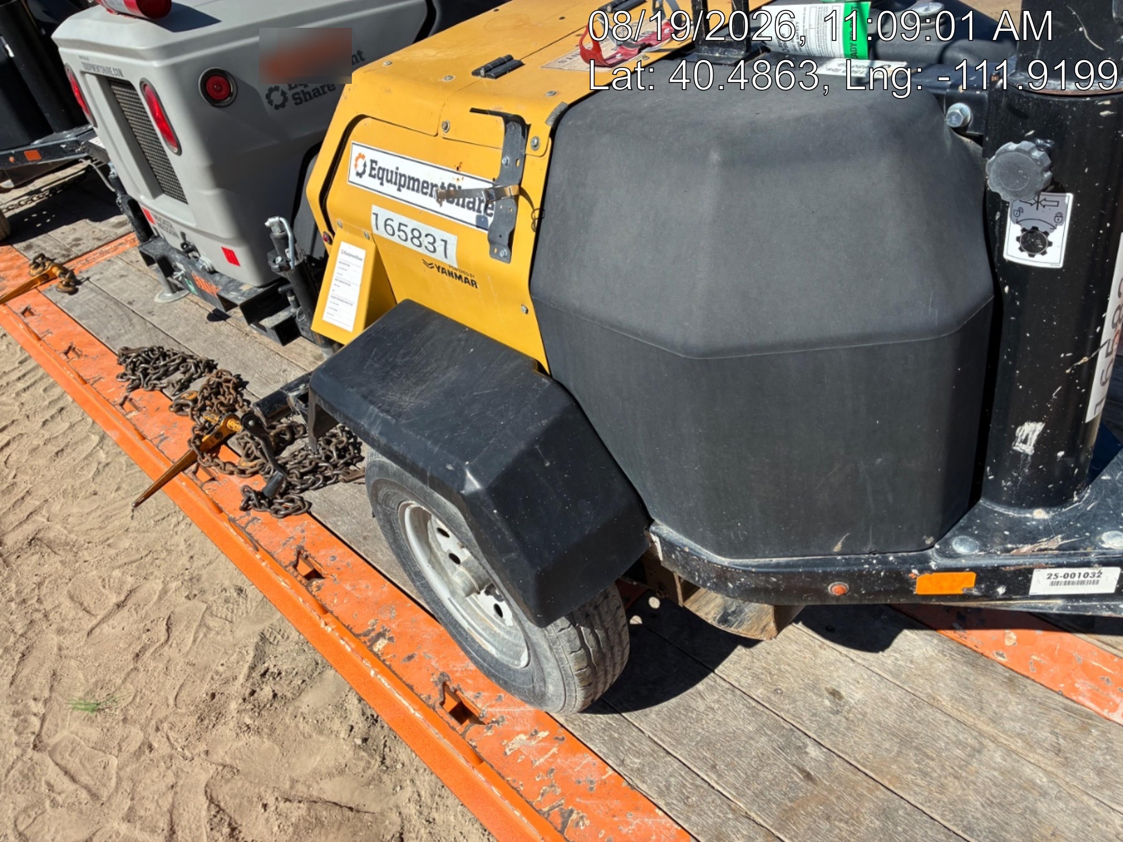 2021 Allmand NLV3GR (4) LED Light Fixture 350W, 23' Vertical Mast, 3kW Prime, Towable, Deep Sea L401, Leveling Jacks, Yanmar T4F 5.8hp