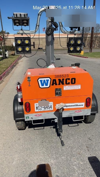 2024 Wanco WLTT-4MM4K Diesel, Deep Sea Controller, Shore Power Plug, Auto Start, (4) 350W LED Floodlights, 4kW Generator, 60 Gal Fuel Tank, 2" Ball, T3