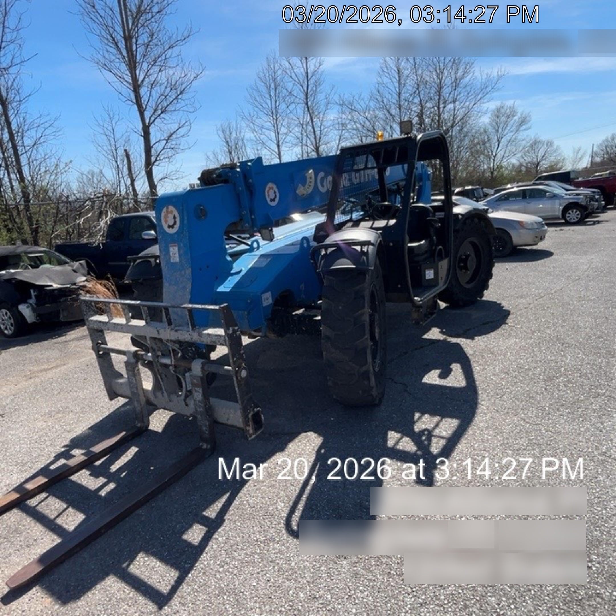 2018 Genie GTH-636 Genie GTH-636 w/Open ROPS, Work Lights, Solid Tires, RH Cab Mesh, Beacon, 48" Carriage and Forks