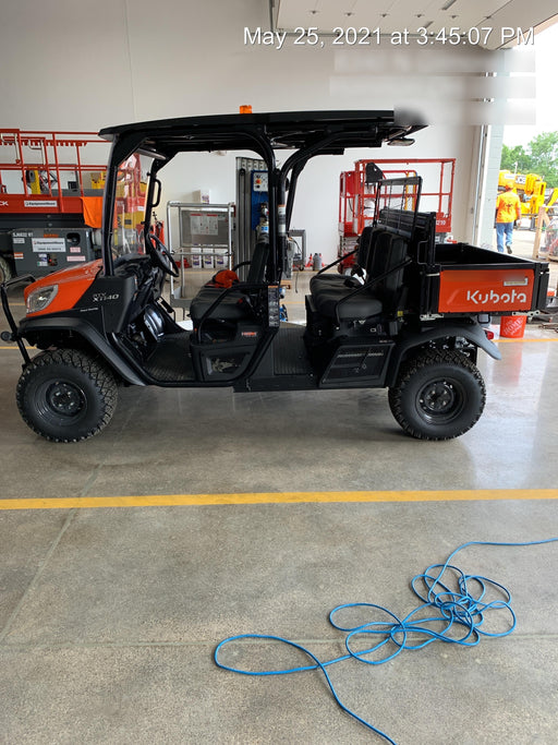 2022 Kubota RTV-X1140W-H Plastic Canopy, Windshield Acrylic Clear, LED Strobe Light, Wire Harness Kit, Back up Alarm