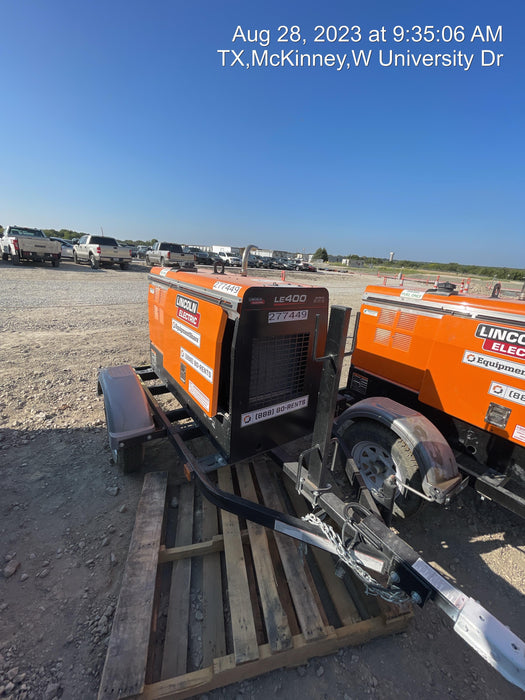 2022 Lincoln Electric LE400 Kubota V1505, Trlr, Cable Rack, Light Kit, ES Decals, T3