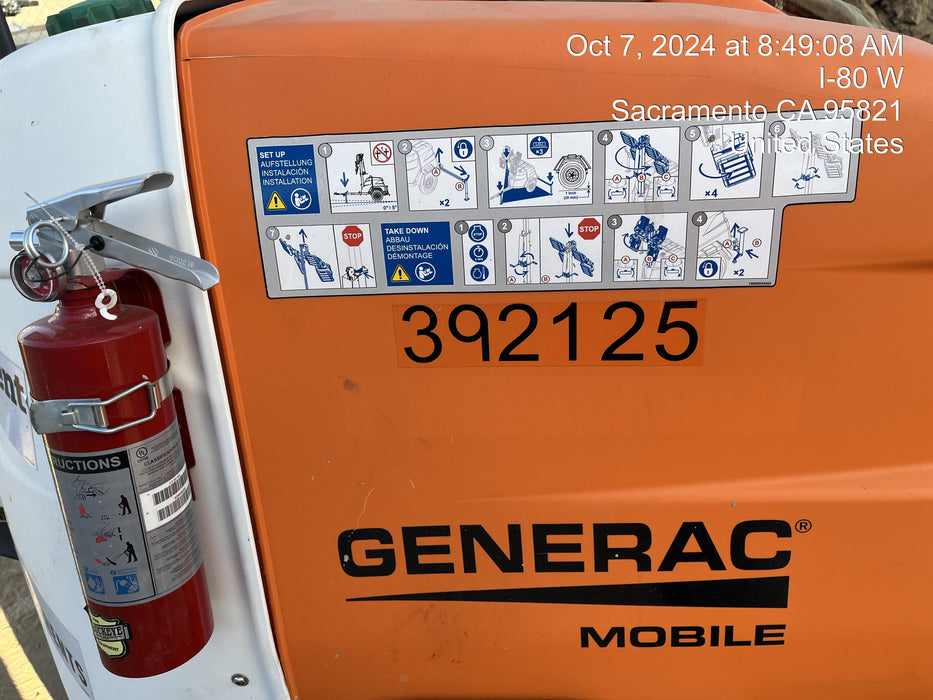 2024 Generac MLT2 Diesel, Flex Switch 120V Input, Powerzone Controller, 
(4) 320W LED Lights, 4kW Generator, 39.9 Gal Fuel Tank, 2" Ball, T3