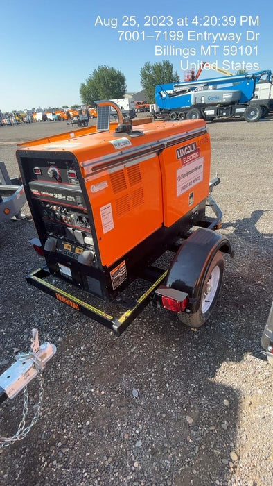 2021 Lincoln Electric Vantage 322 Vantage 322 Ready Pak 3 w/ Decals, ORANGE (includes trailer, cable rack, fender light kit) NO Telematics