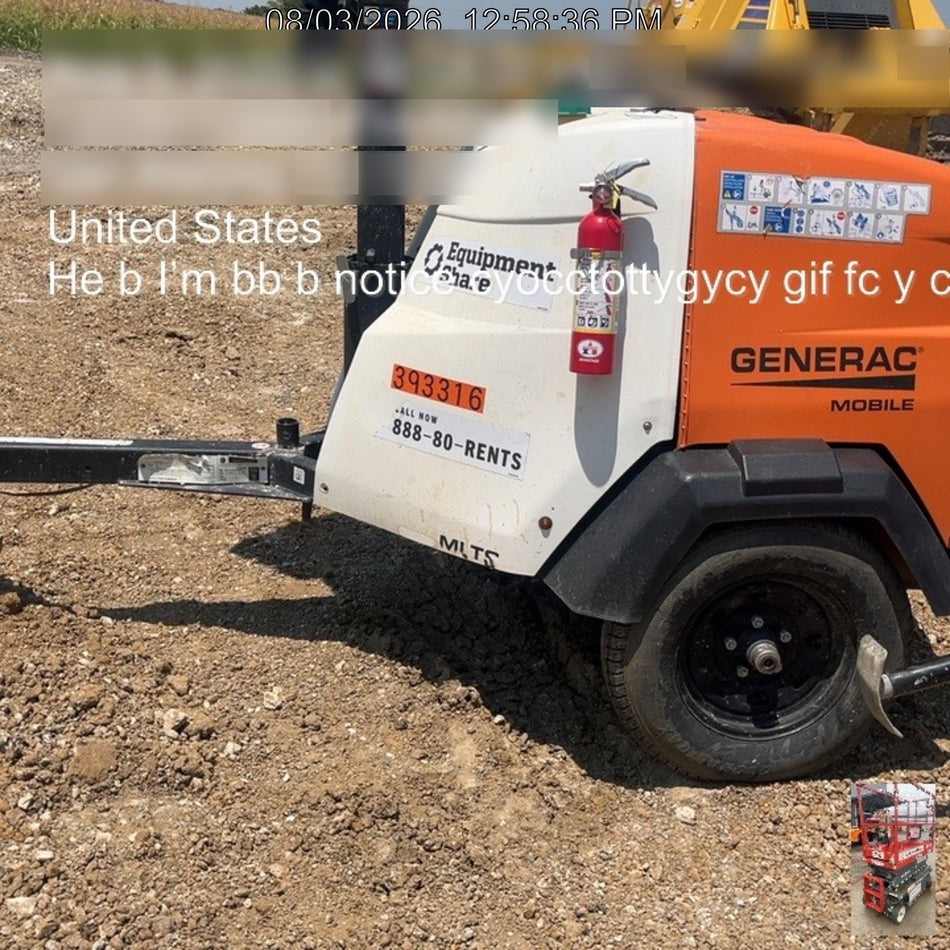 2024 Generac MLT2 Diesel, Flex Switch 120V Input, Powerzone Controller, 
(4) 320W LED Lights, 4kW Generator, 39.9 Gal Fuel Tank, 2" Ball, T3