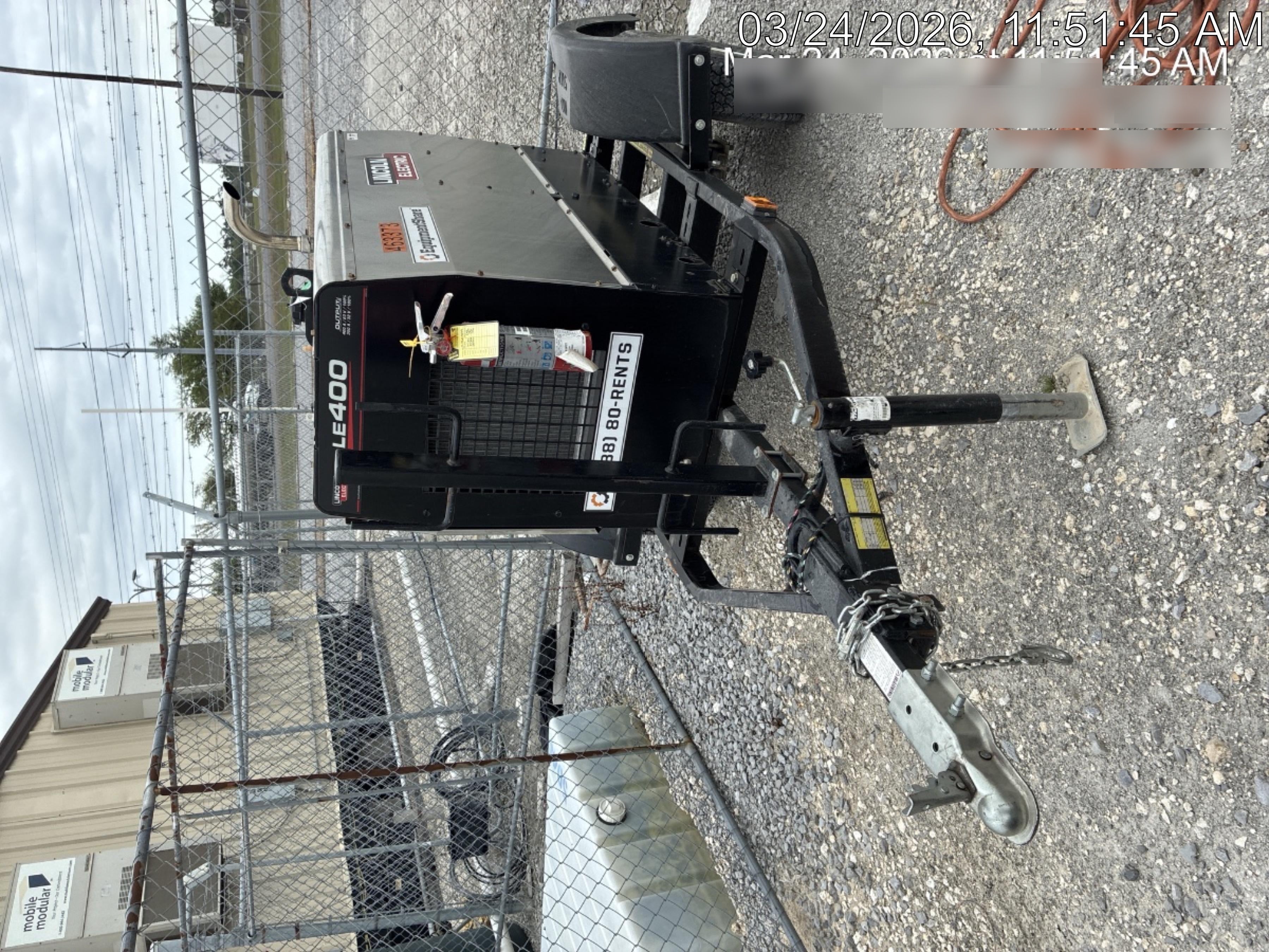 2024 Lincoln Electric LE400 Kubota V1505, Trlr, Cable Rack, Light Kit, ES Decals, T3