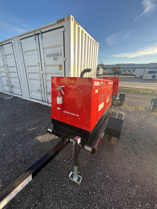 2024 Shindaiwa DGW400DML Kubota D902 Engine, 23 HP, Dual Op Welder, Wire, Arc, Droop Stick, Tig, and CC Stick Functionality, Simulphase, 3 Phase and 1 Phase Gen Output, Single Axle NB Trlr, Slr Trckl Chrg 12V 12W, Fire Ext, T3