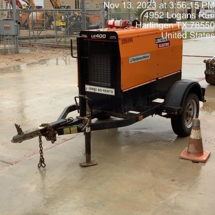 2022 Lincoln Electric LE400 Kubota V1505, Trlr, Cable Rack, Light Kit, ES Decals, T3