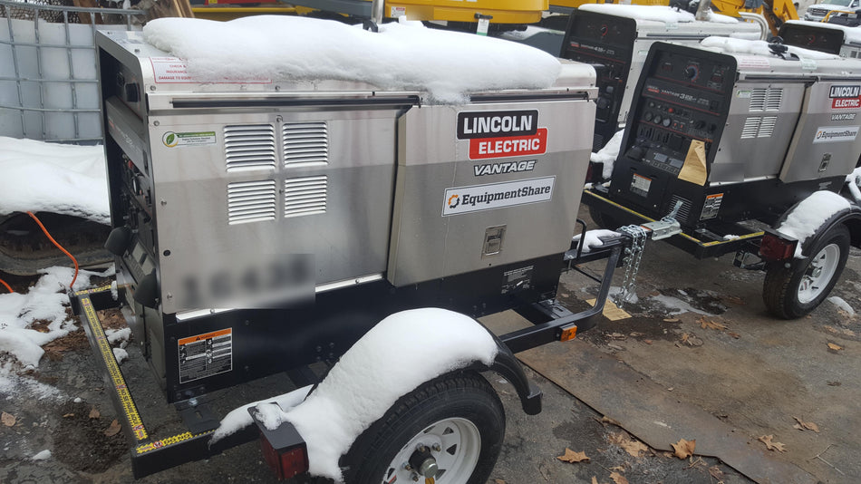 2018 Lincoln Electric Vantage 322 Lincoln Vantage 322 Welder Ready Pak 3 - Vantage 322, Trailer, Fender and light kit, Cable rack
