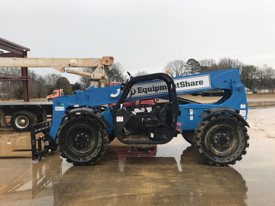 2019 Genie GTH-636 Canopy, Solid RT Tires, LED Work Lights, Beacon 60" QA Carriage, 48" Forks