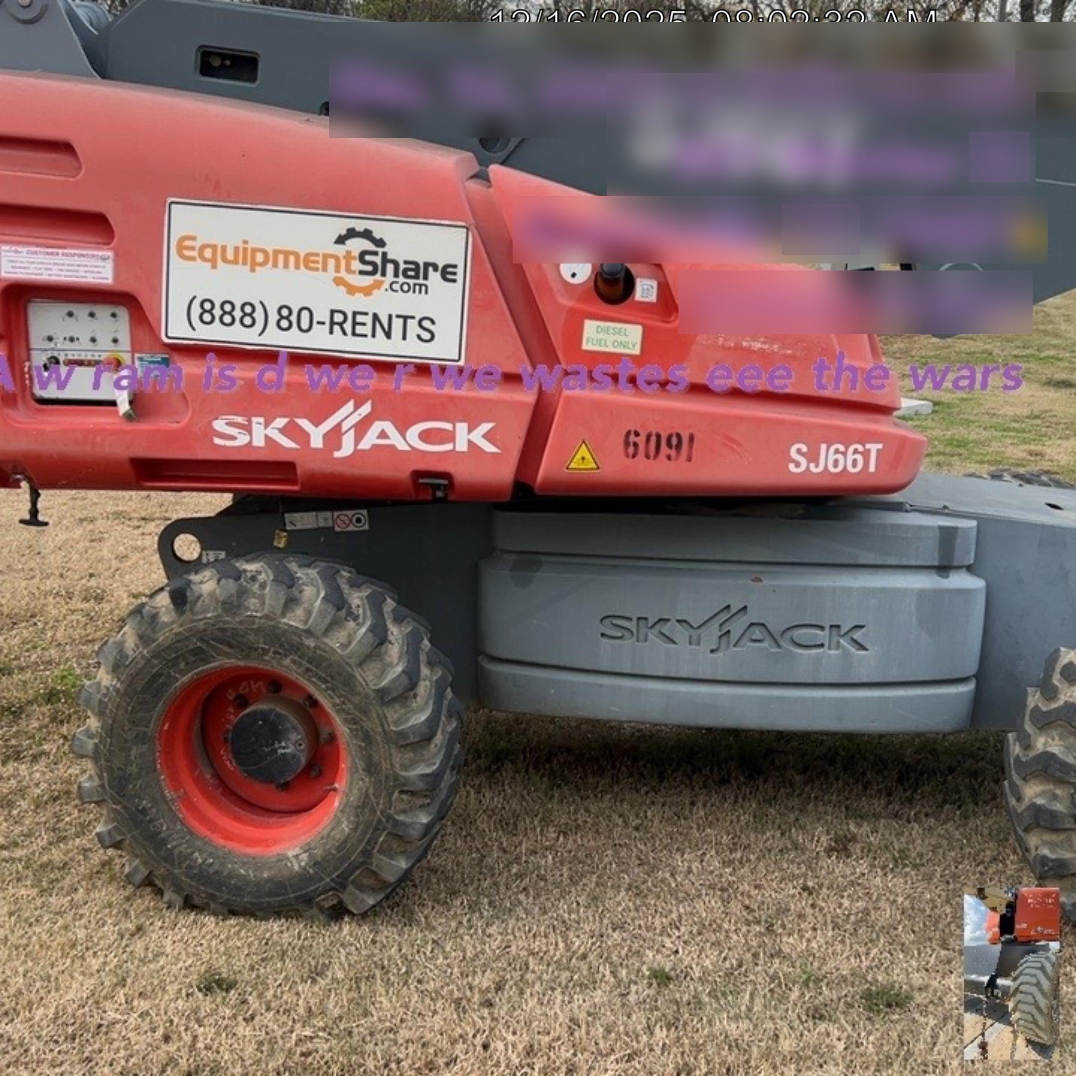 2017 SKYJACK SJ66T